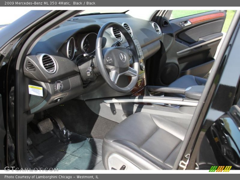 Black / Black 2009 Mercedes-Benz ML 350 4Matic