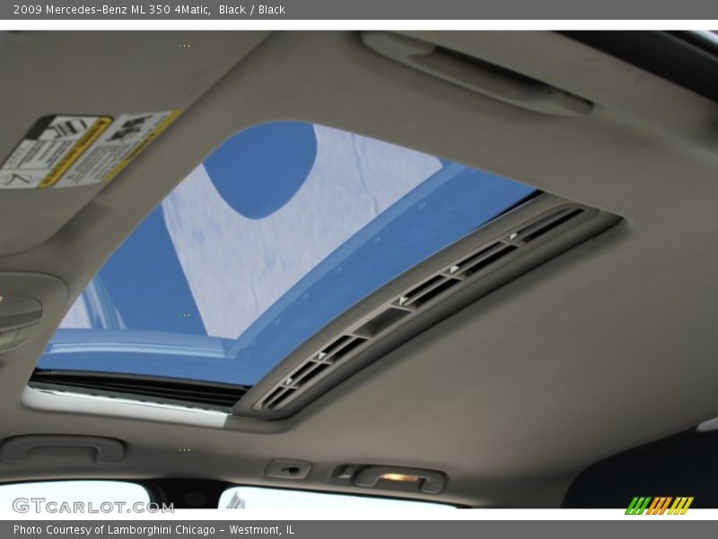 Black / Black 2009 Mercedes-Benz ML 350 4Matic