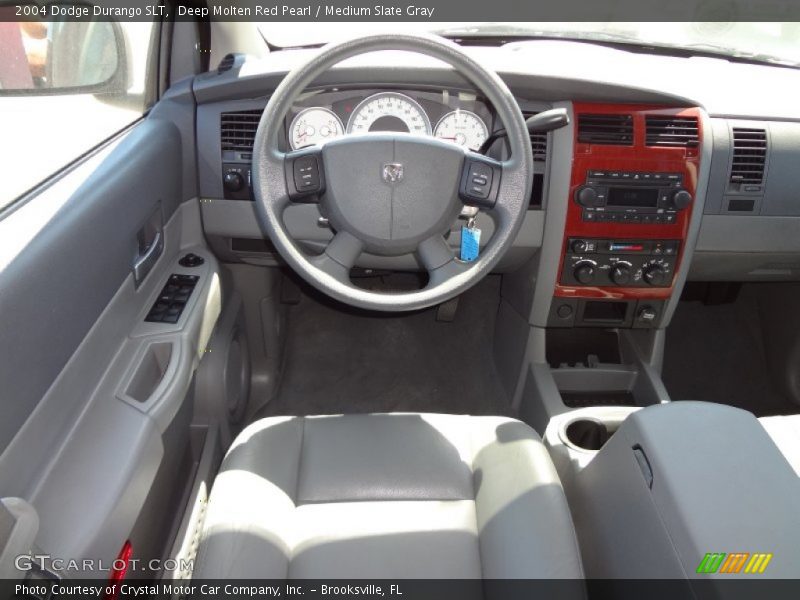 Deep Molten Red Pearl / Medium Slate Gray 2004 Dodge Durango SLT