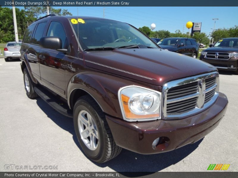 Deep Molten Red Pearl / Medium Slate Gray 2004 Dodge Durango SLT