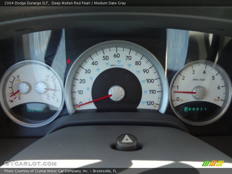Deep Molten Red Pearl / Medium Slate Gray 2004 Dodge Durango SLT