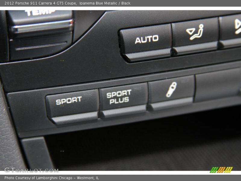 Ipanema Blue Metallic / Black 2012 Porsche 911 Carrera 4 GTS Coupe