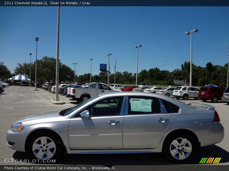 Silver Ice Metallic / Gray 2011 Chevrolet Impala LS