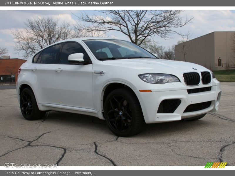 Alpine White / Black Merino Leather 2011 BMW X6 M M xDrive