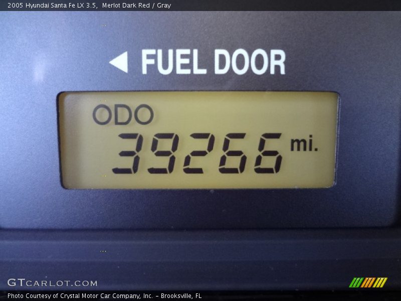 Merlot Dark Red / Gray 2005 Hyundai Santa Fe LX 3.5