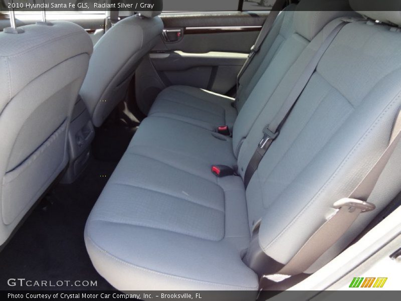 Radiant Silver / Gray 2010 Hyundai Santa Fe GLS