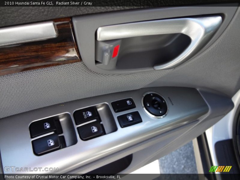 Radiant Silver / Gray 2010 Hyundai Santa Fe GLS