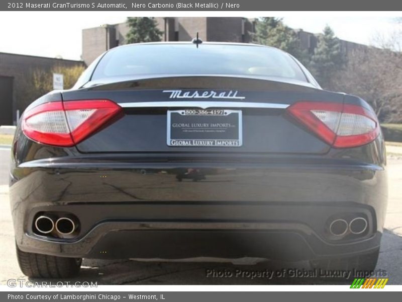 Nero Carbonio (Black Metallic) / Nero 2012 Maserati GranTurismo S Automatic
