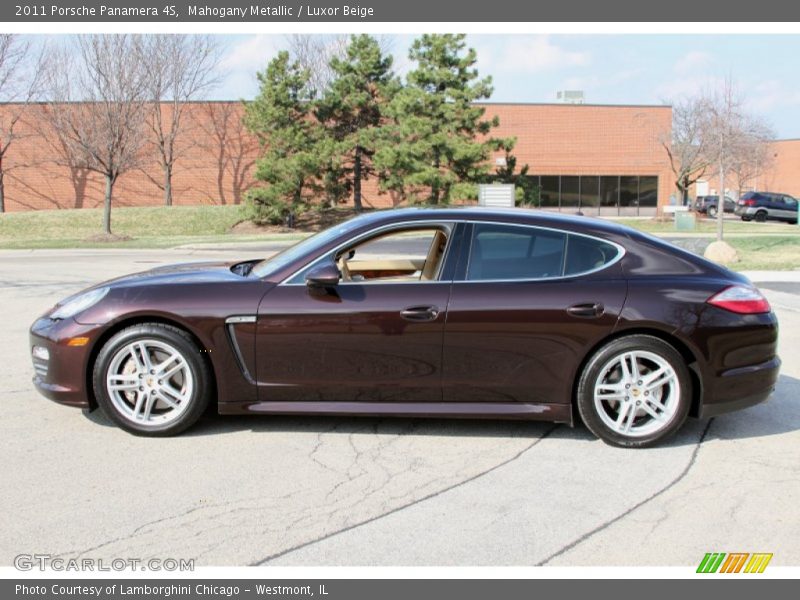 Mahogany Metallic / Luxor Beige 2011 Porsche Panamera 4S