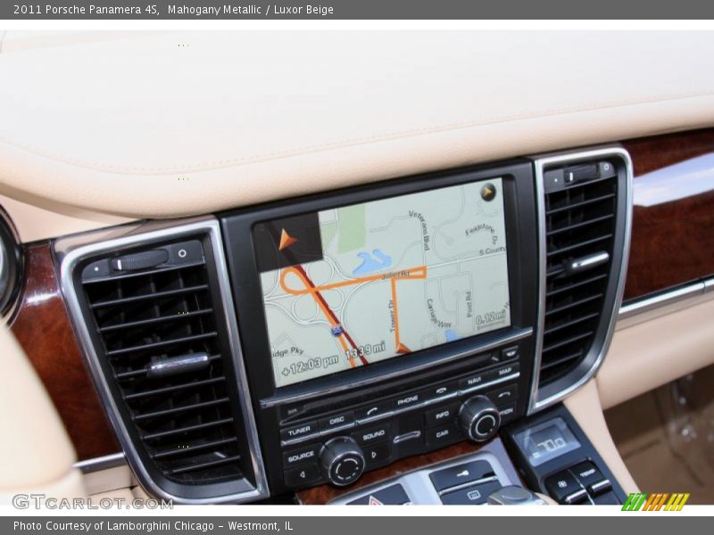 Mahogany Metallic / Luxor Beige 2011 Porsche Panamera 4S