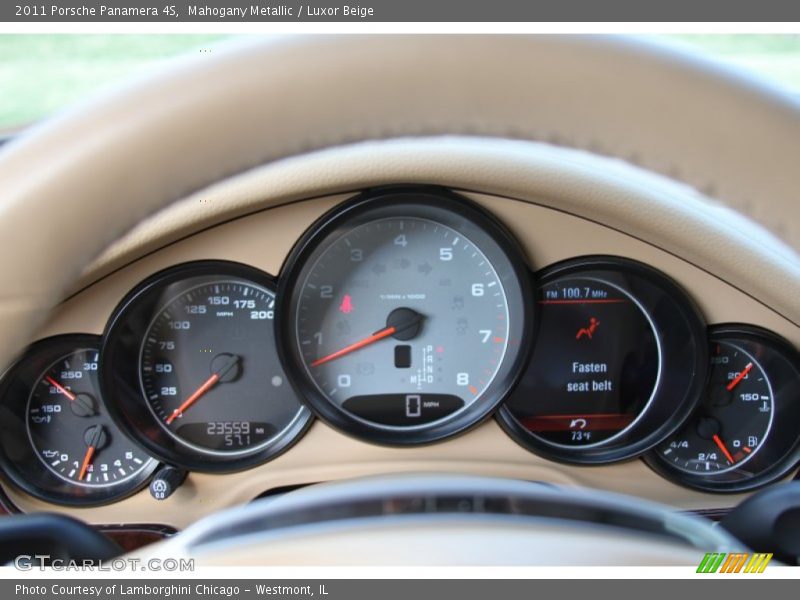 Mahogany Metallic / Luxor Beige 2011 Porsche Panamera 4S