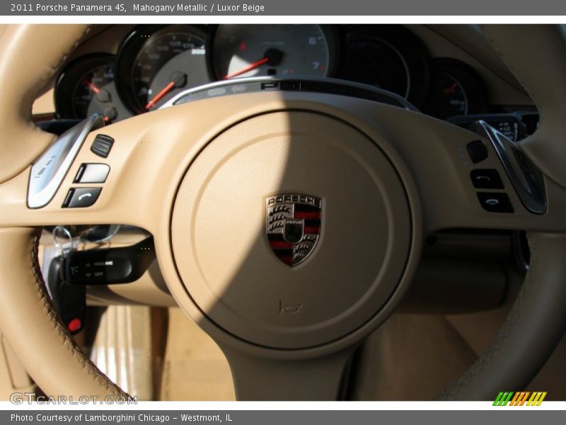 Mahogany Metallic / Luxor Beige 2011 Porsche Panamera 4S
