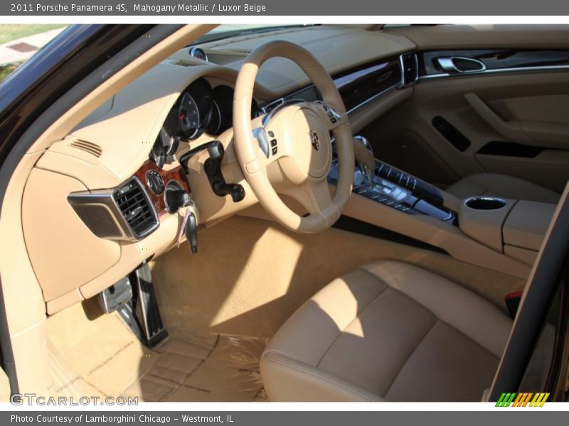 Mahogany Metallic / Luxor Beige 2011 Porsche Panamera 4S