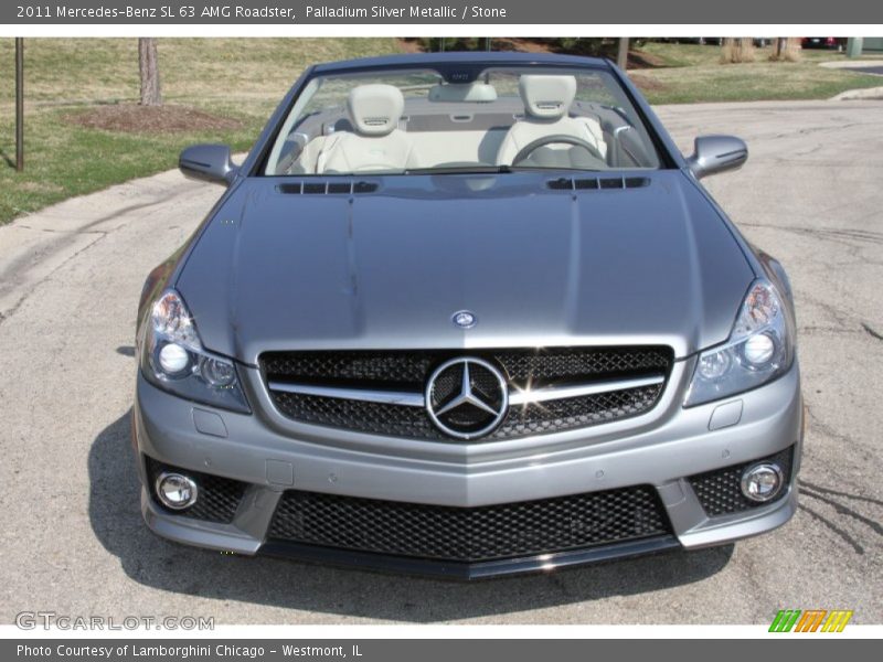 Palladium Silver Metallic / Stone 2011 Mercedes-Benz SL 63 AMG Roadster
