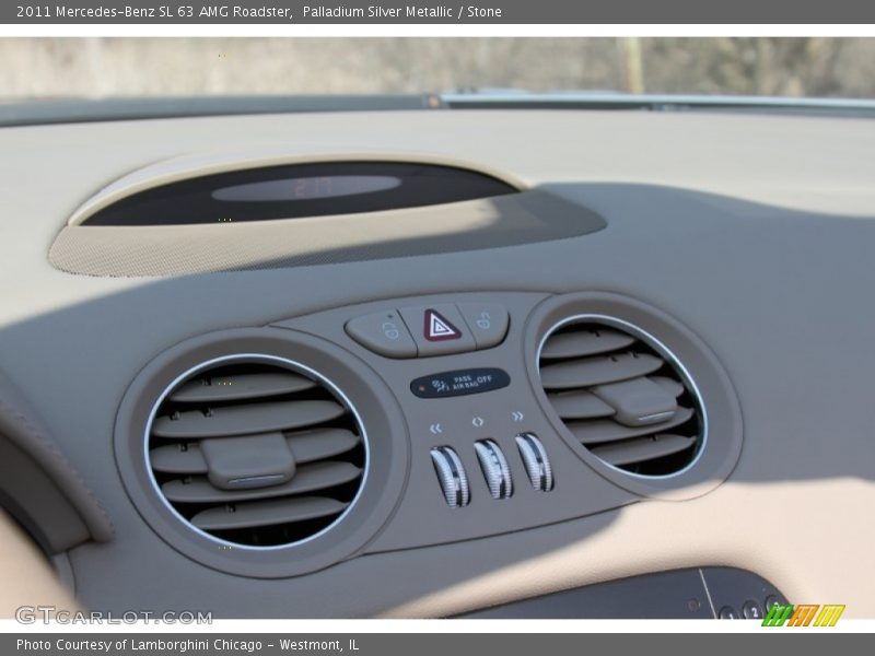 Palladium Silver Metallic / Stone 2011 Mercedes-Benz SL 63 AMG Roadster