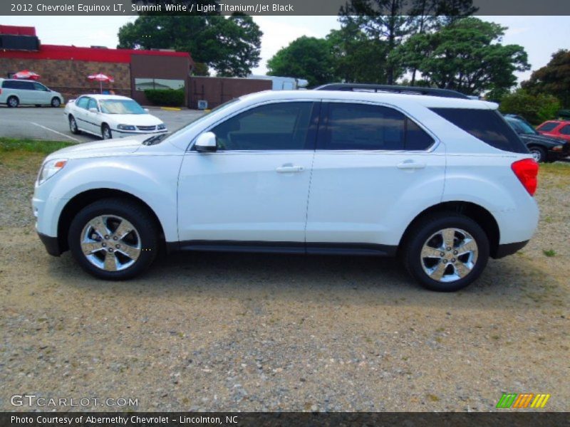 Summit White / Light Titanium/Jet Black 2012 Chevrolet Equinox LT