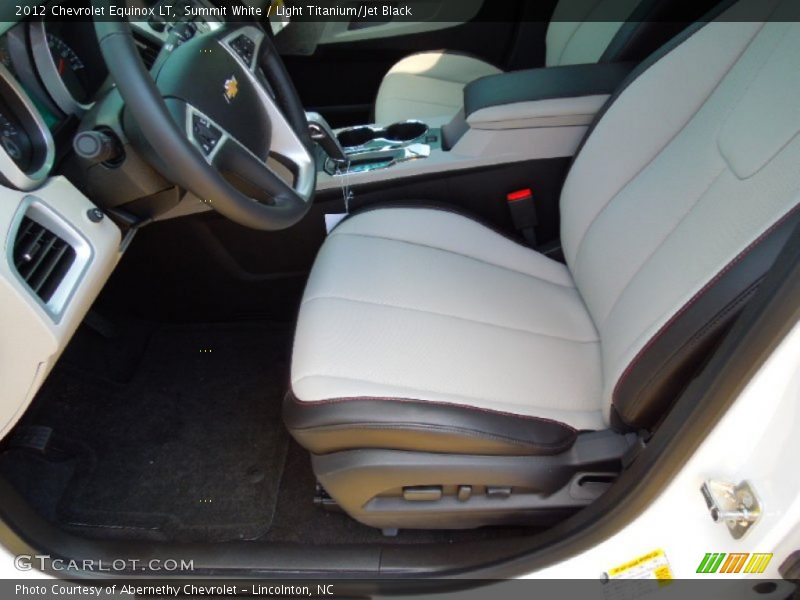 Summit White / Light Titanium/Jet Black 2012 Chevrolet Equinox LT