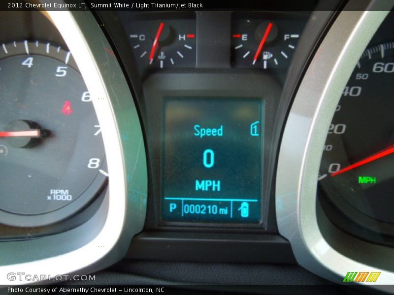 Summit White / Light Titanium/Jet Black 2012 Chevrolet Equinox LT
