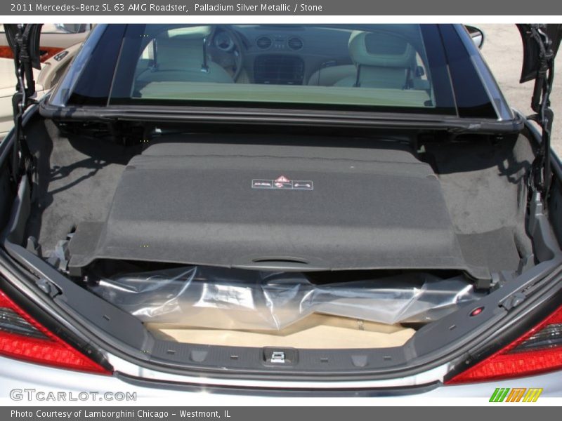 Palladium Silver Metallic / Stone 2011 Mercedes-Benz SL 63 AMG Roadster