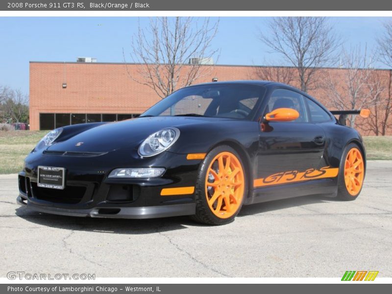Black/Orange / Black 2008 Porsche 911 GT3 RS