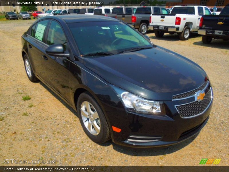Black Granite Metallic / Jet Black 2012 Chevrolet Cruze LT