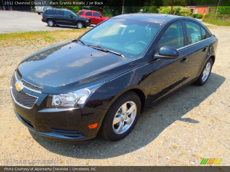 Black Granite Metallic / Jet Black 2012 Chevrolet Cruze LT