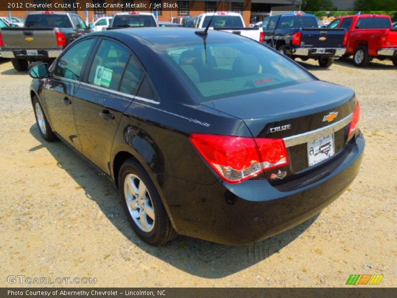 Black Granite Metallic / Jet Black 2012 Chevrolet Cruze LT