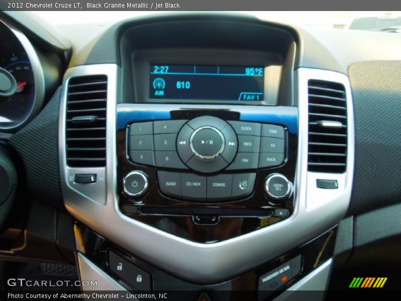 Black Granite Metallic / Jet Black 2012 Chevrolet Cruze LT