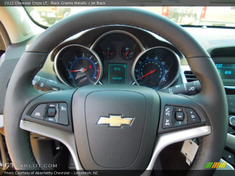 Black Granite Metallic / Jet Black 2012 Chevrolet Cruze LT