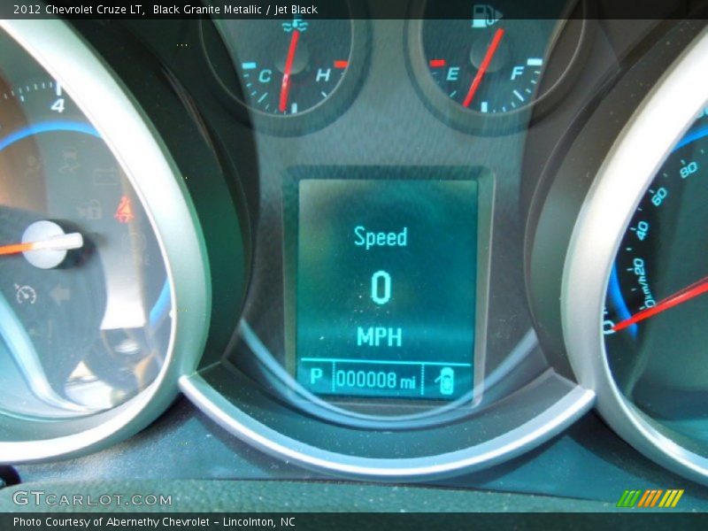 Black Granite Metallic / Jet Black 2012 Chevrolet Cruze LT