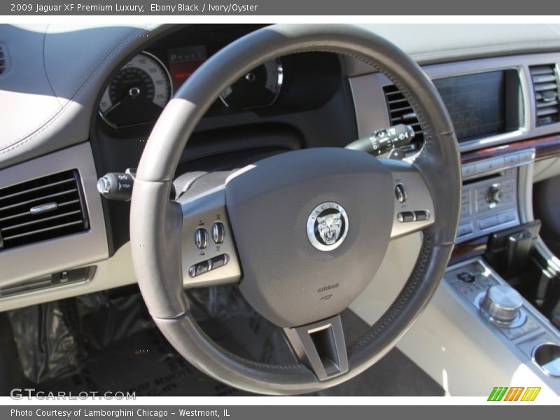 Ebony Black / Ivory/Oyster 2009 Jaguar XF Premium Luxury