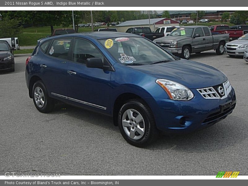Indigo Blue Metallic / Black 2011 Nissan Rogue S AWD