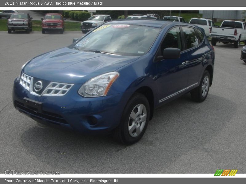 Indigo Blue Metallic / Black 2011 Nissan Rogue S AWD