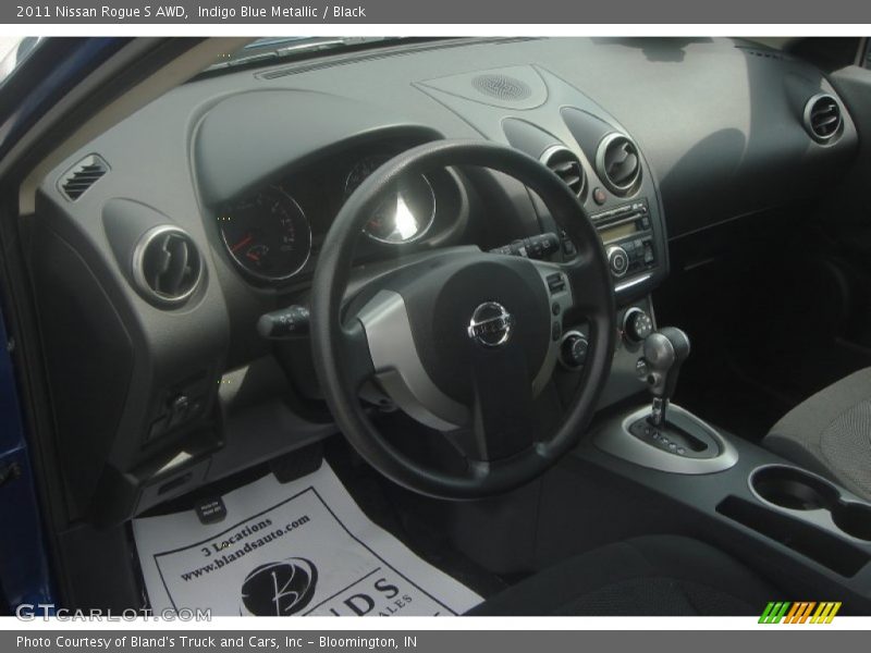 Indigo Blue Metallic / Black 2011 Nissan Rogue S AWD