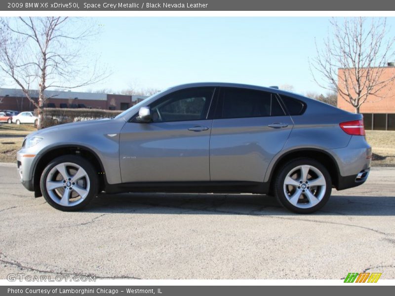Space Grey Metallic / Black Nevada Leather 2009 BMW X6 xDrive50i