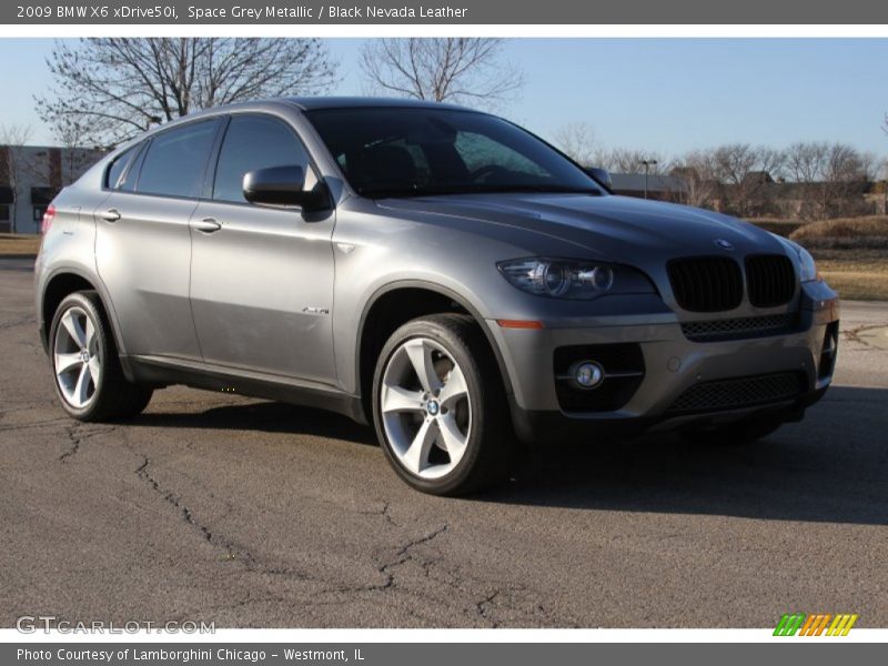 Space Grey Metallic / Black Nevada Leather 2009 BMW X6 xDrive50i