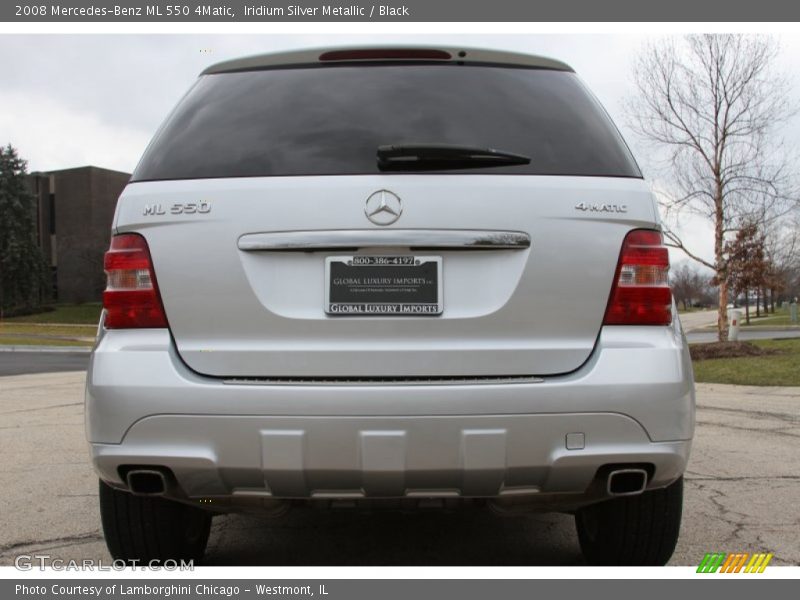 Iridium Silver Metallic / Black 2008 Mercedes-Benz ML 550 4Matic