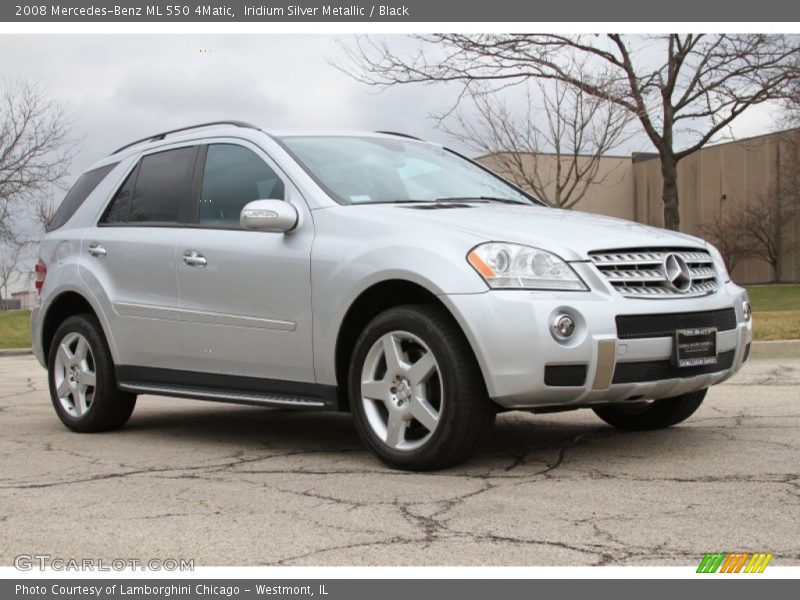 Iridium Silver Metallic / Black 2008 Mercedes-Benz ML 550 4Matic