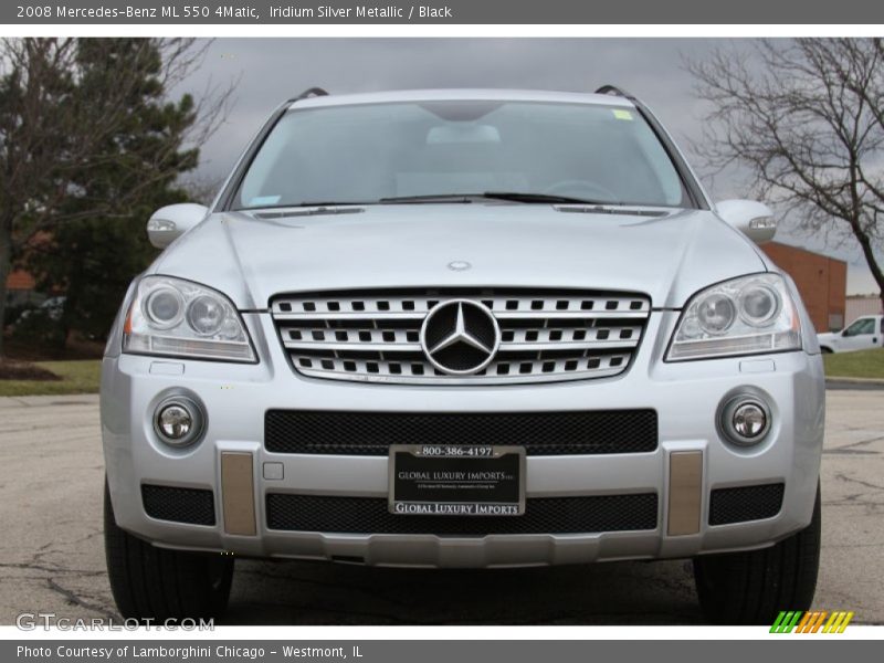 Iridium Silver Metallic / Black 2008 Mercedes-Benz ML 550 4Matic