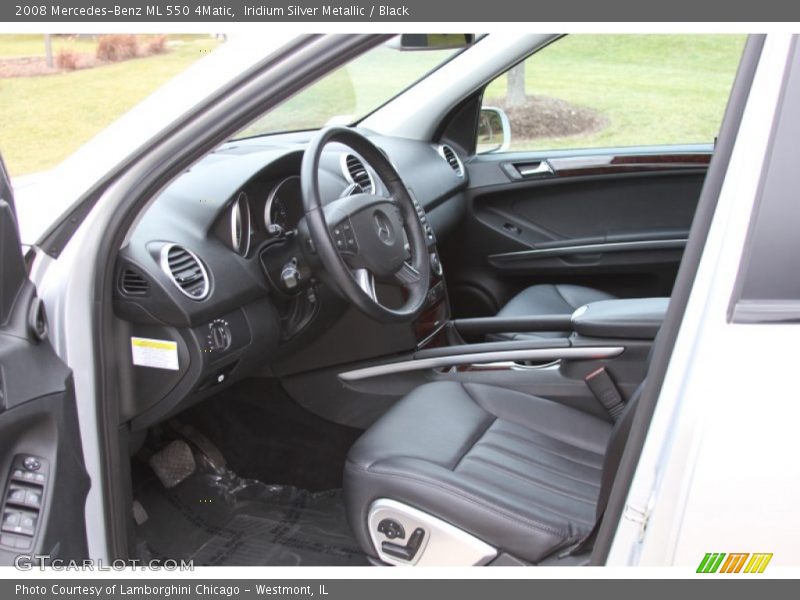 Iridium Silver Metallic / Black 2008 Mercedes-Benz ML 550 4Matic