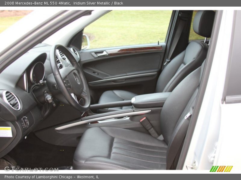 Iridium Silver Metallic / Black 2008 Mercedes-Benz ML 550 4Matic