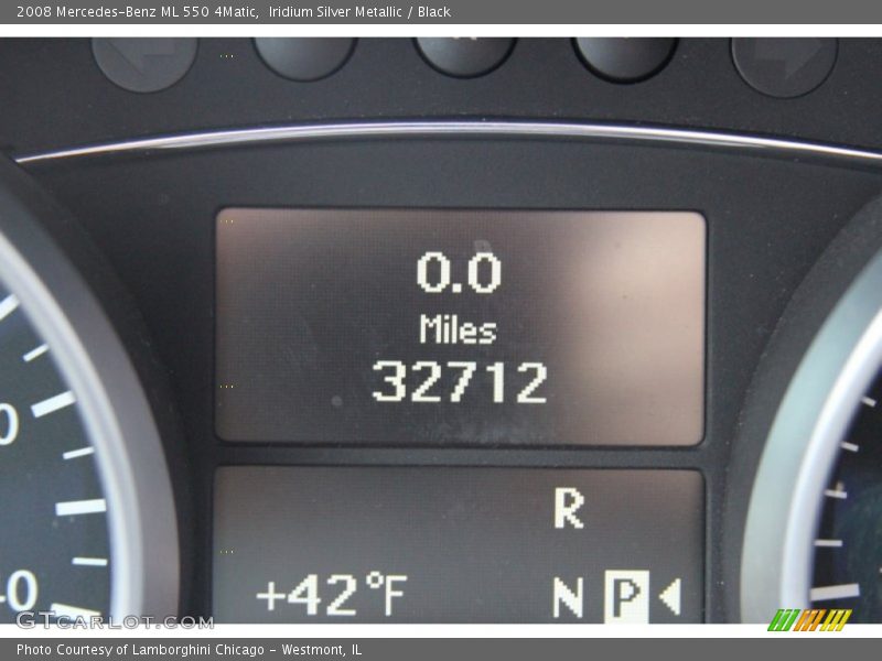 Iridium Silver Metallic / Black 2008 Mercedes-Benz ML 550 4Matic