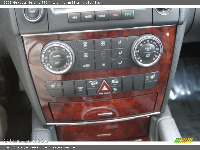 Iridium Silver Metallic / Black 2008 Mercedes-Benz ML 550 4Matic