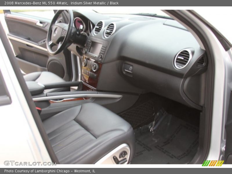 Iridium Silver Metallic / Black 2008 Mercedes-Benz ML 550 4Matic