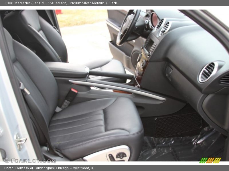 Iridium Silver Metallic / Black 2008 Mercedes-Benz ML 550 4Matic