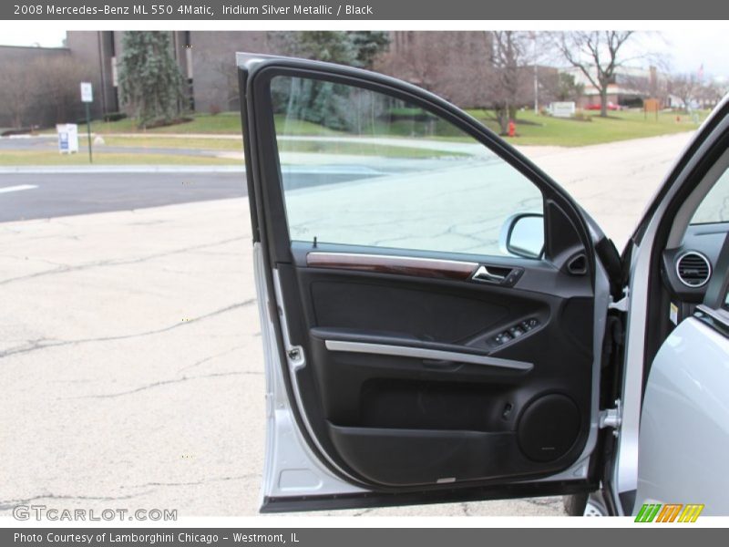 Iridium Silver Metallic / Black 2008 Mercedes-Benz ML 550 4Matic