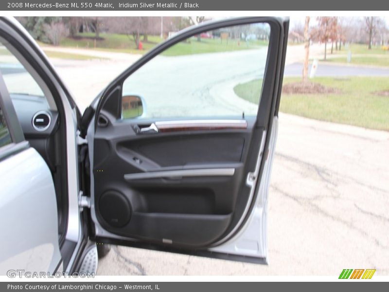 Iridium Silver Metallic / Black 2008 Mercedes-Benz ML 550 4Matic