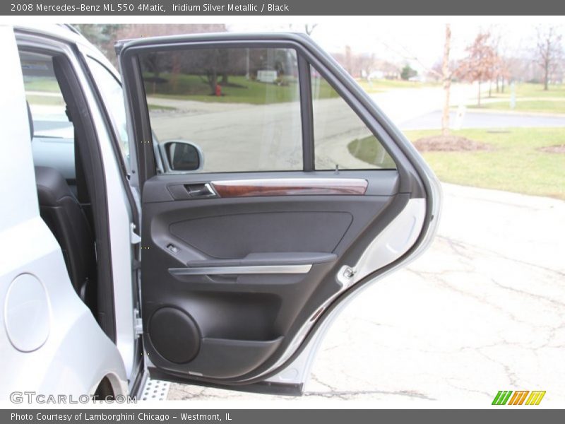 Iridium Silver Metallic / Black 2008 Mercedes-Benz ML 550 4Matic