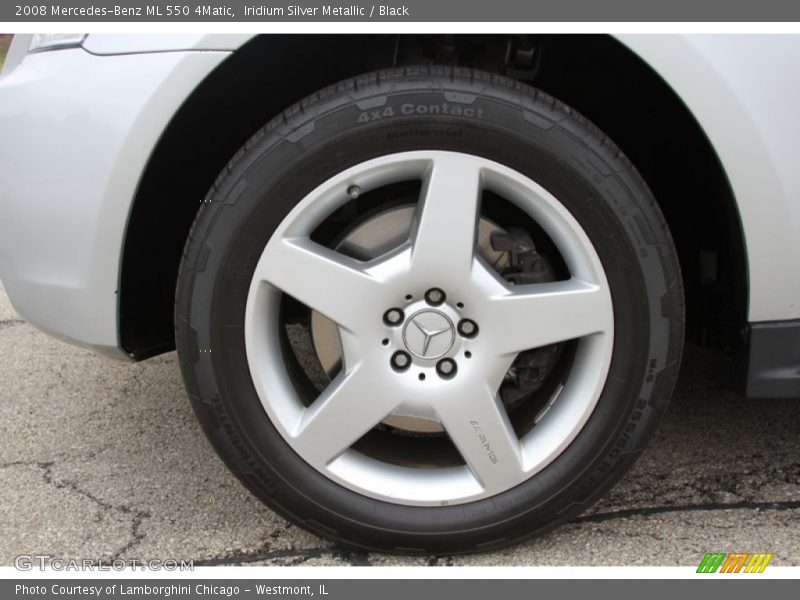 Iridium Silver Metallic / Black 2008 Mercedes-Benz ML 550 4Matic