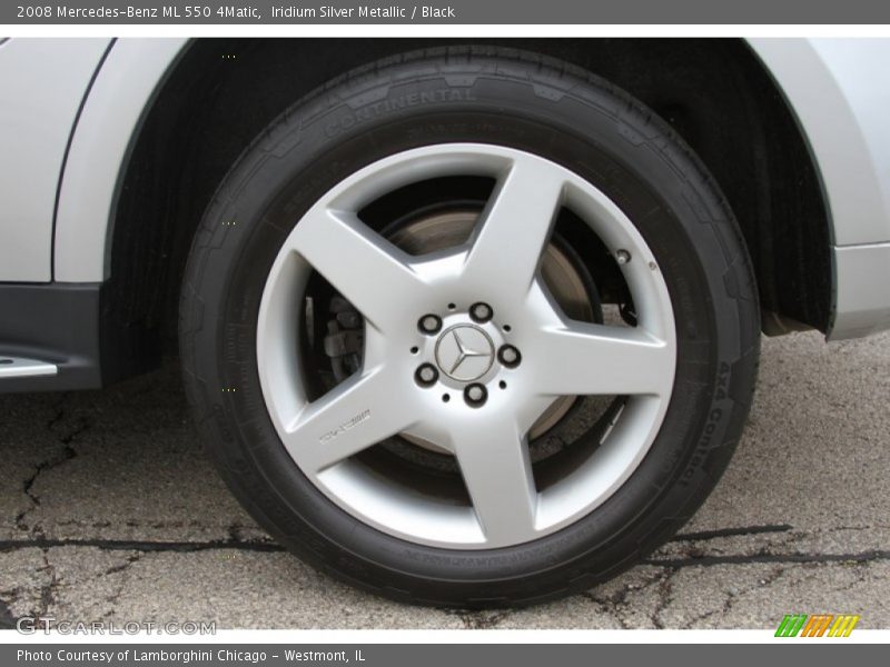 Iridium Silver Metallic / Black 2008 Mercedes-Benz ML 550 4Matic